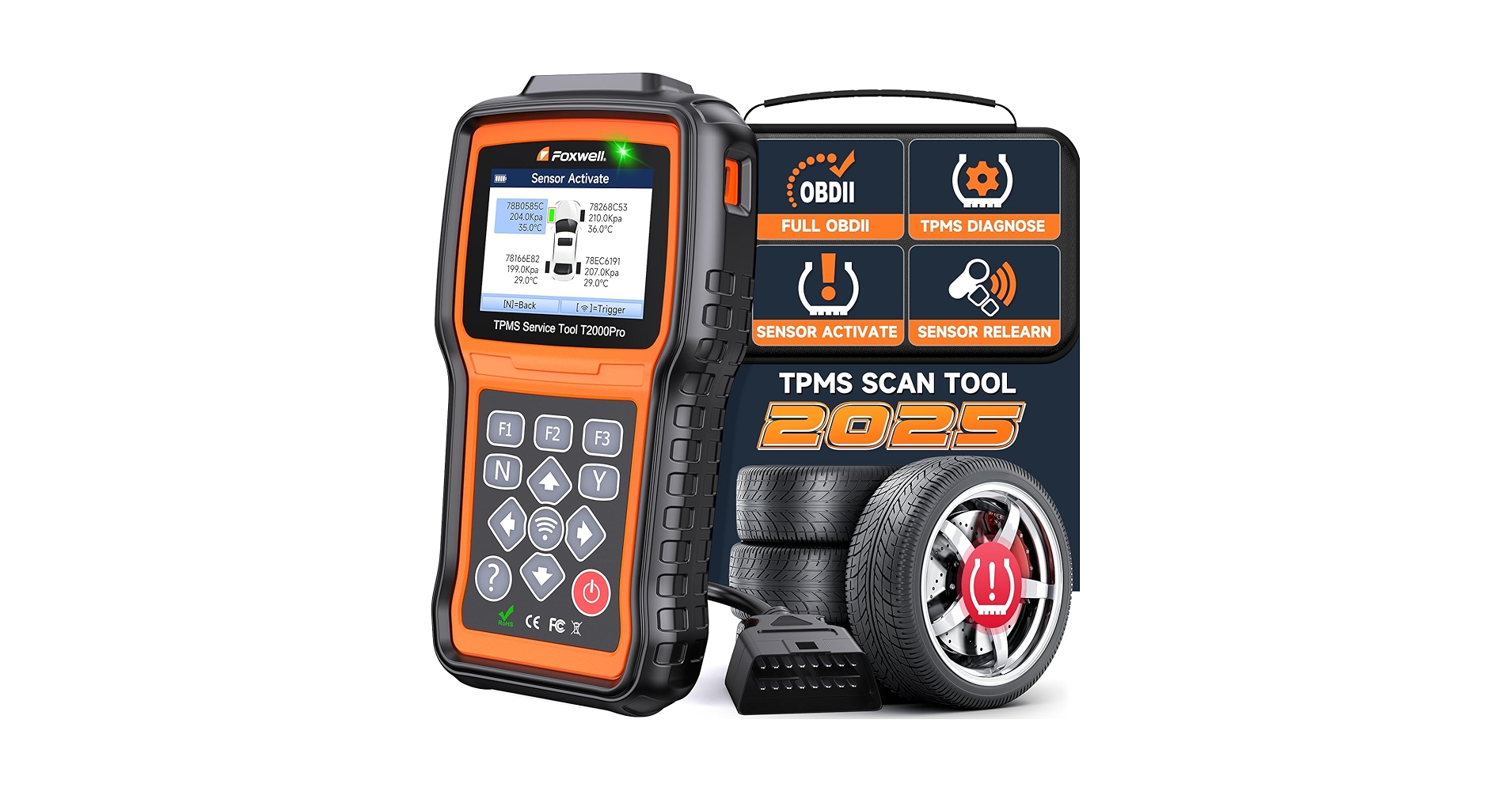 Amazon.com: FOXWELL T2000 Pro TPMS Programming Tool, Tire