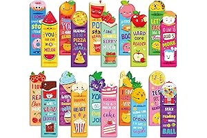 120 Pcs Scented Bookmarks Scratch and Sniff Fruit Scents Bookmarks for Kids and Adults