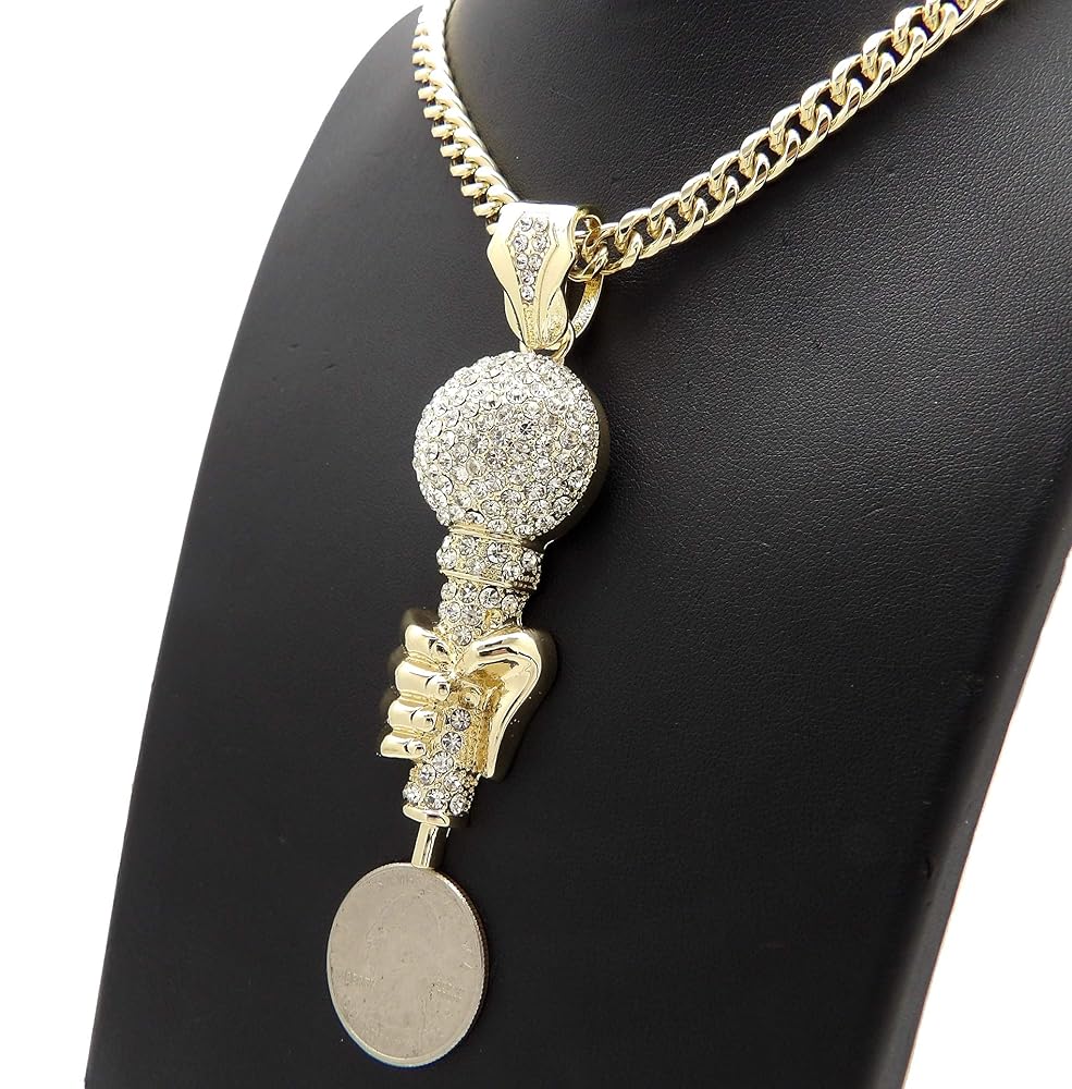  ORDER♡mic necklace Microphone Necklace - Freddie Silver Mic Necklace – Eye