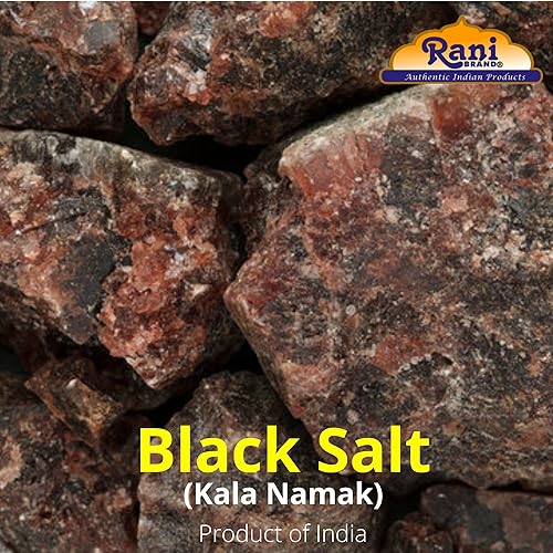 Miniatura 6 de Rani Black Salt Raw Whole (Kala Namak) Mineral 32oz (2 libras) Tarro PET de 32.03 oz  Sin refinar, pura y natural  Vegano  Apto para gluten  Sin OGM