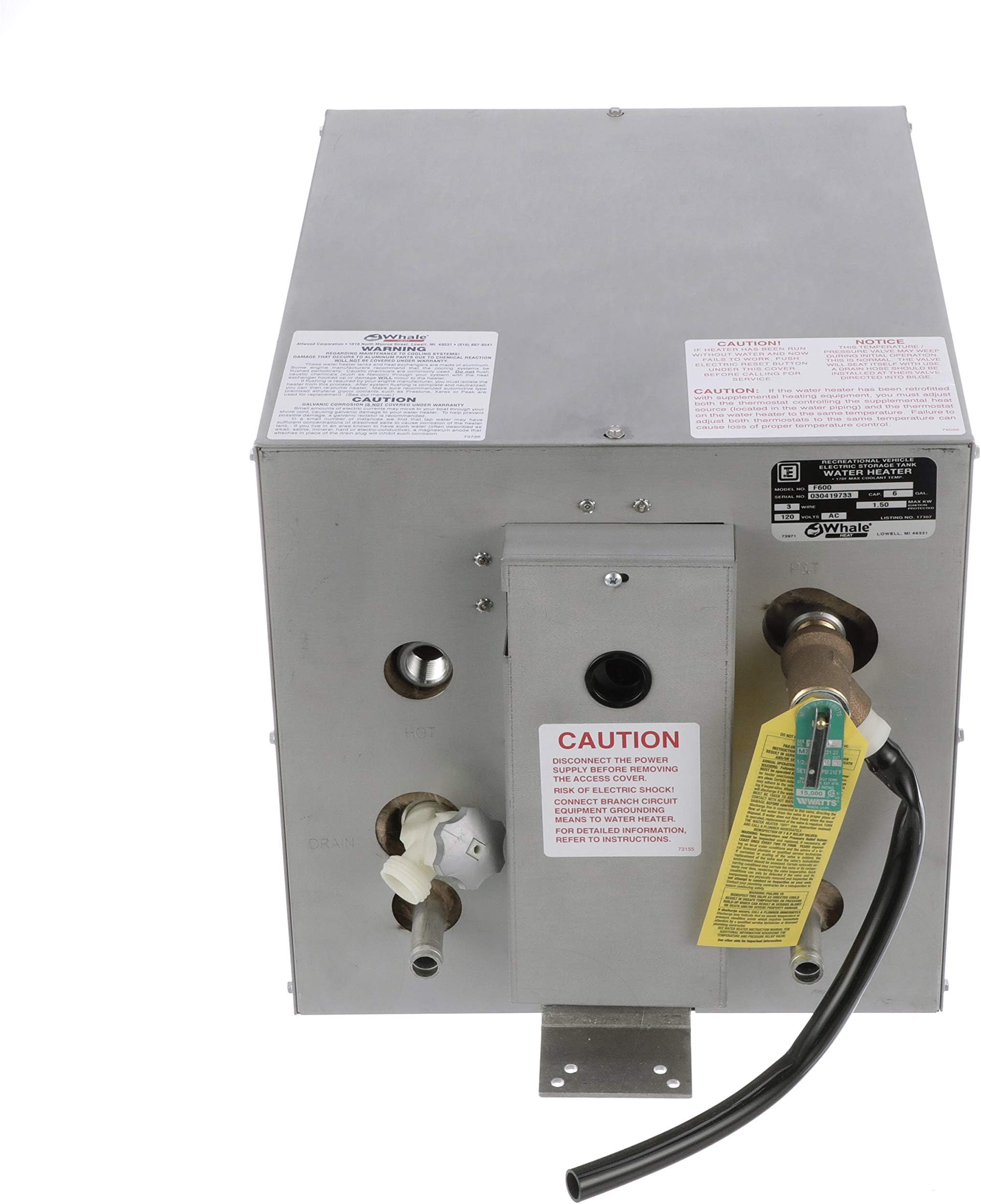 Premium Water Heater - 3 or 6-Gallon Capacity - 120V - Perfect for Boats and RV