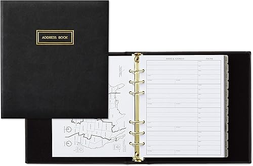 Hallmark Libreta de direcciones recargable (carbón)