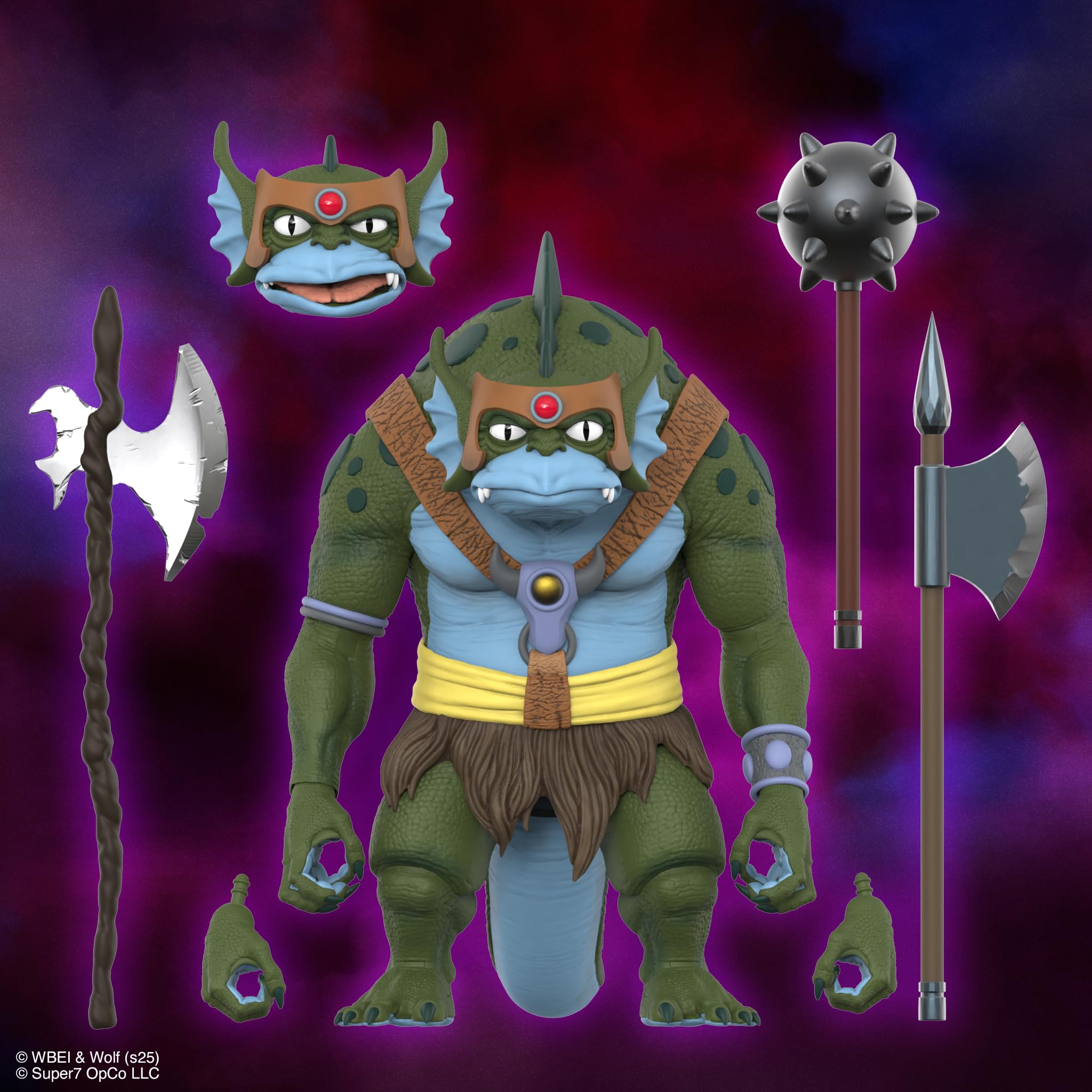 Super7 ULTIMATES! Thundercats Slithe – Figurine Thundercats 17,8 cm avec Accessoires – Objets de Collection Classiques et Jouets rétro