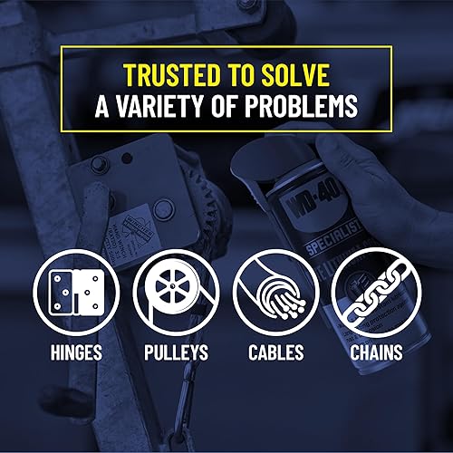 Miniatura 7 de Aerosol de grasa de litio WD Specialist 10 pies color blanco 1 Blanco 1