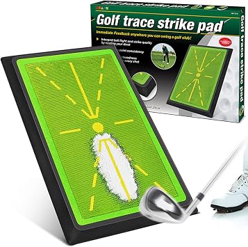 Golf Swing Mat, Training Aids for Indoor/Outdoor Practice with Instant Feedback
