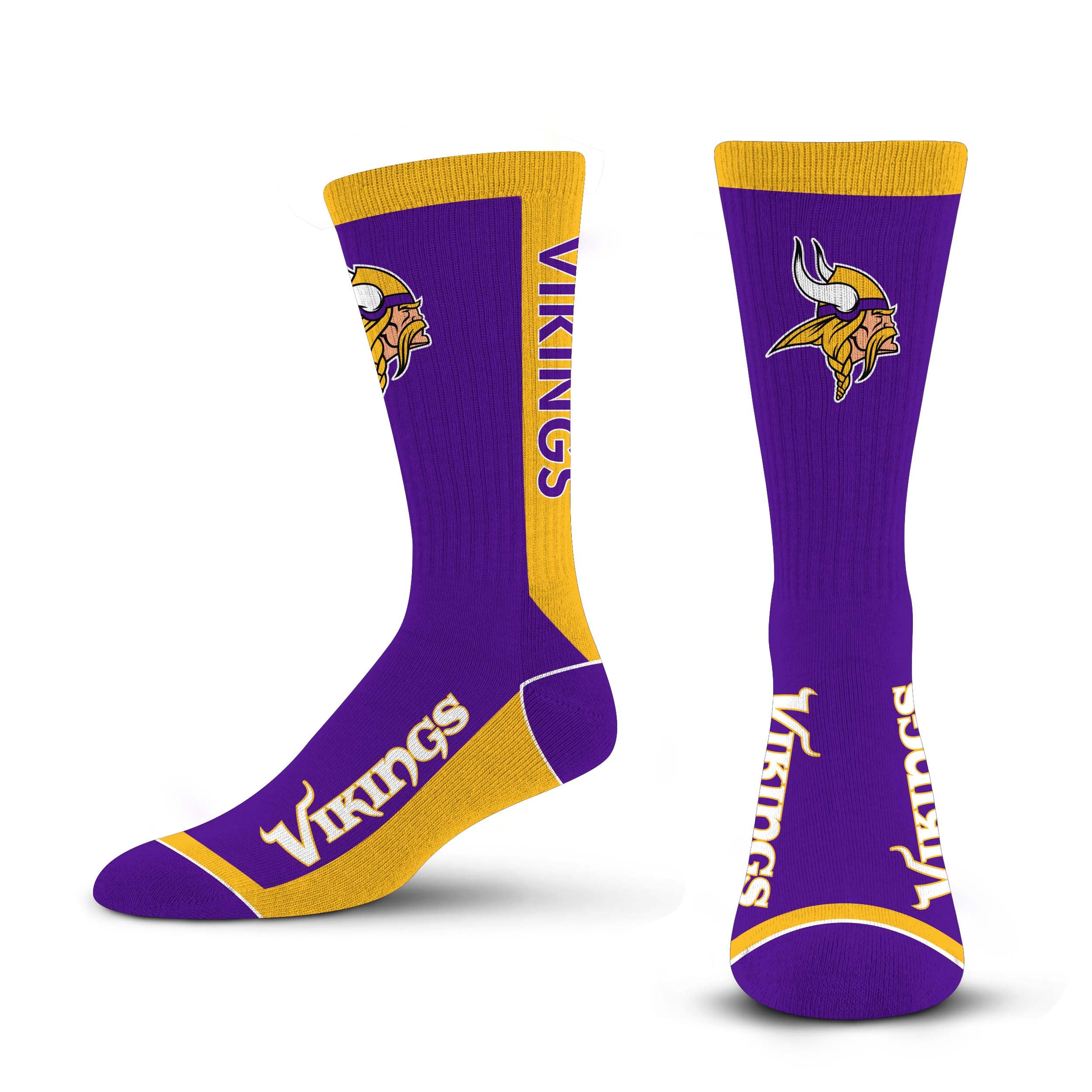 For Bare Feet NFL MVP Crew Sock Medium