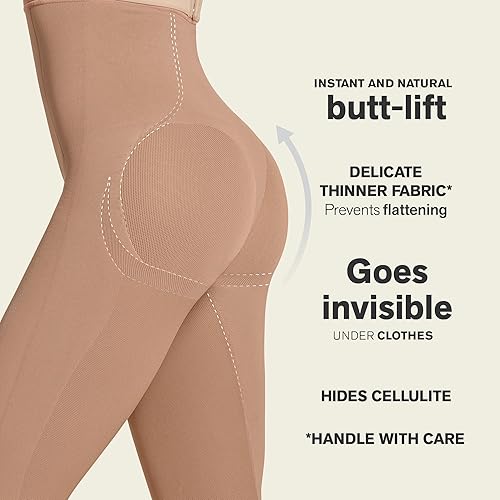 Miniatura 3 de Leonisa SmartShape Extra - Moldeador de cuerpo completo para mujer con control de abdomen, compresión de piernas y efecto de levantamiento de glúteos