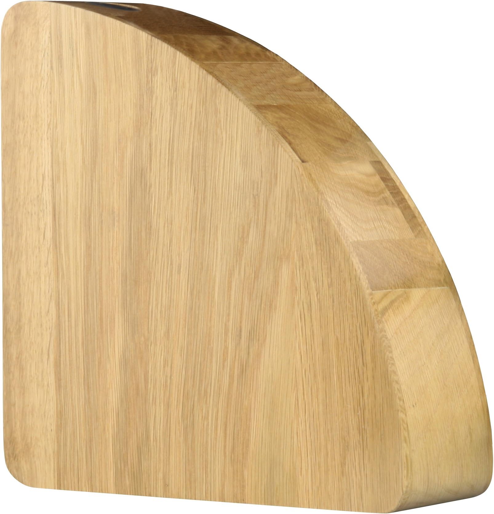 Bisbell Original Oak Magnabloc, Slotless Magnetic Knife Block Keeps Knives Sharper, Wedge Design Holds Up-to 10 Knives of Any Shape or Size, Super-strong Neodymium Magnets, Sustainably Sourced Wood