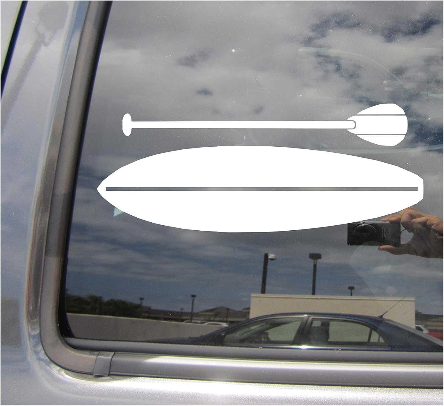 Stand Up Paddle Board SUP - Cars Trucks Moped Helmet Hard Hat Auto Automotive Craft Laptop Vinyl Decal Store Window Wall Sticker 04033