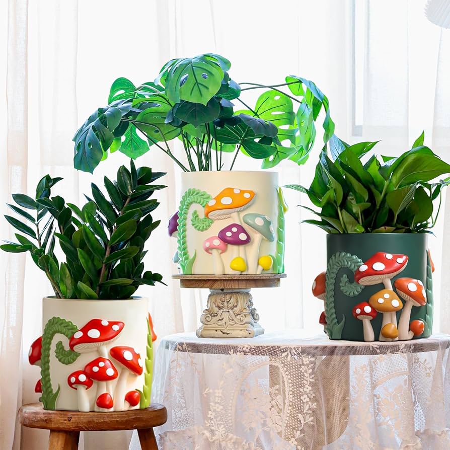 Amazon.com: GUGUGO 8 Inch Pastel Lines Planters, Cute Unique Amazon.com: GUGUGO 8 Inch Pastel Lines Planters, Cute Unique