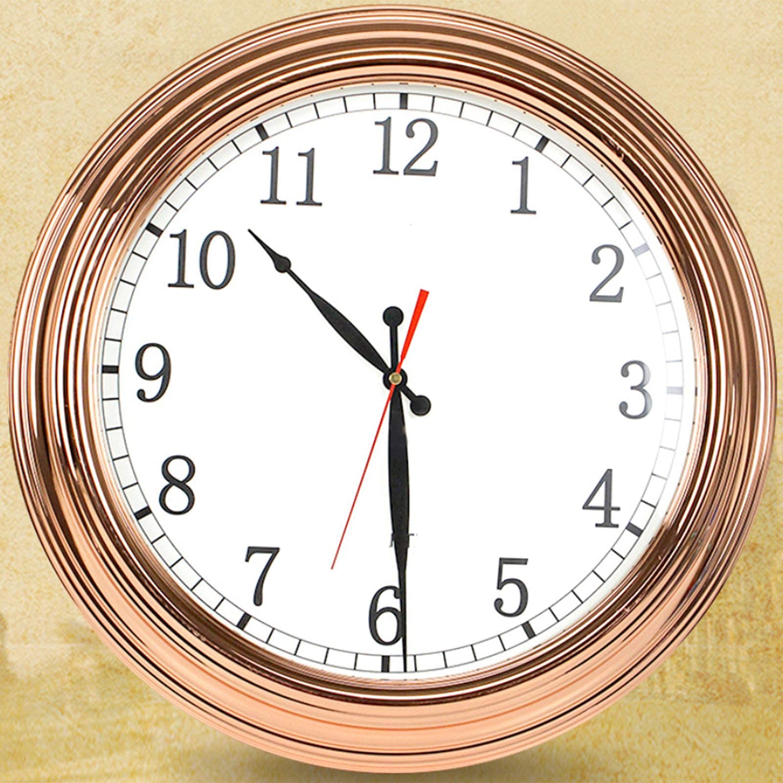 Orologio da parete metallico, 40,6 cm, orologio da parete da giardino con staffa esterna, impermeabile, per camera da letto, soggiorno, cucina, bar, ufficio, casa e cucina