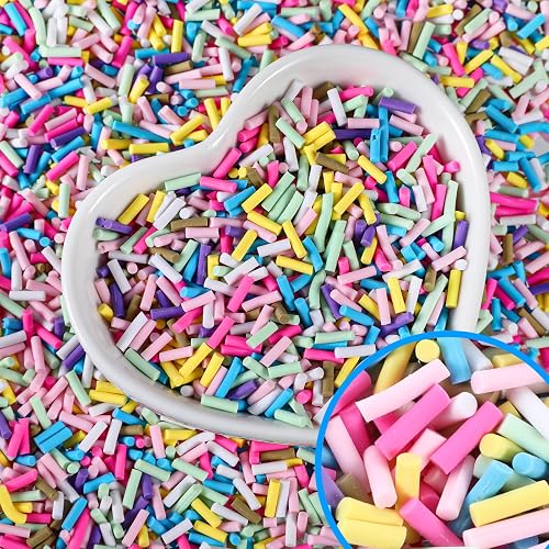 150g Fake Sprinkles, Plastic Sprinkles for Crafts, Color Fake Candy