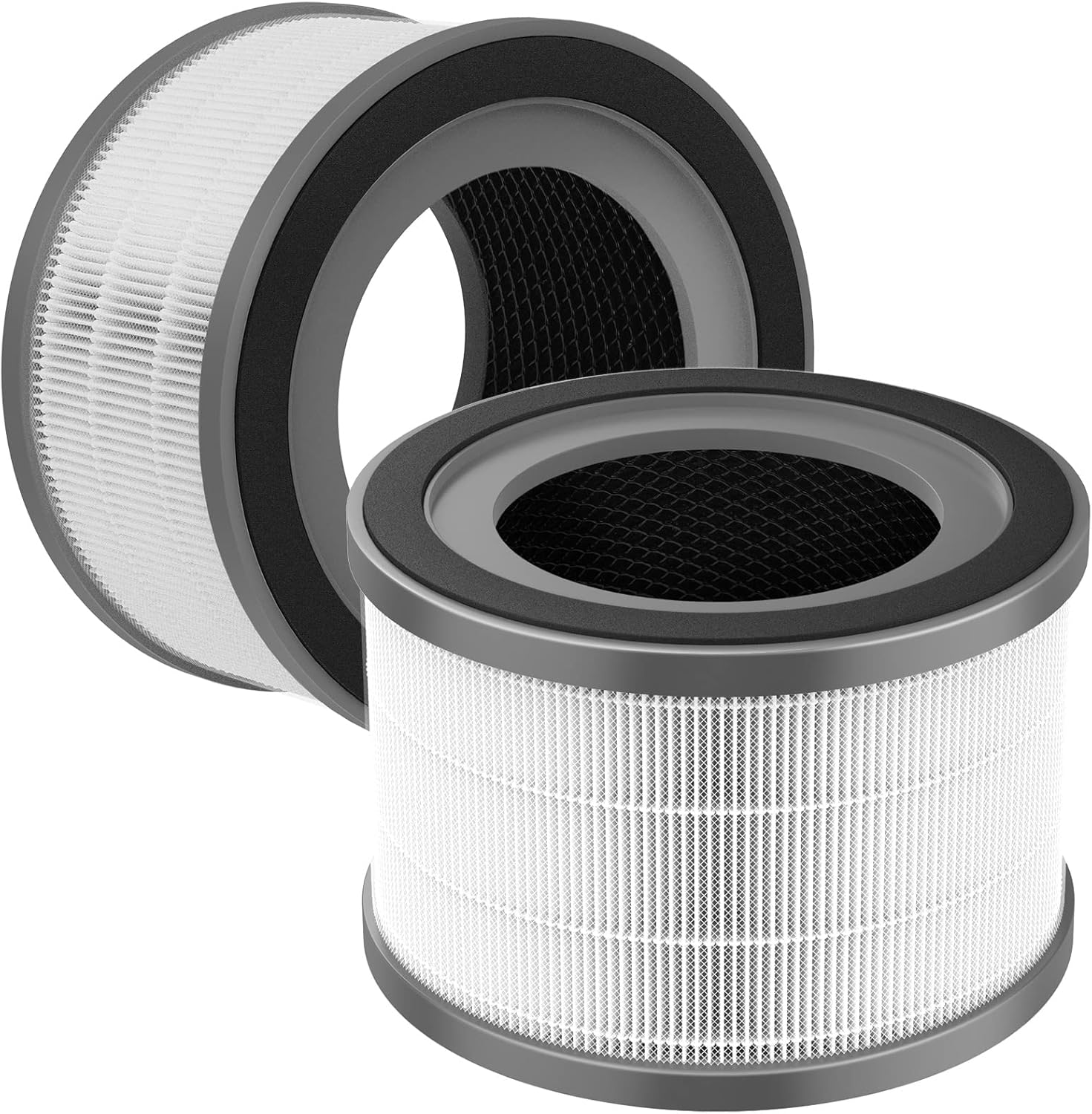 2 Pack Vista 200 Replacement Filt-er Compatible with LEVOIT Vista 200 Air Purifi-er, 3-in-1 HEPA Filt-er Replacement, Fit Part No.Vista 200-RF