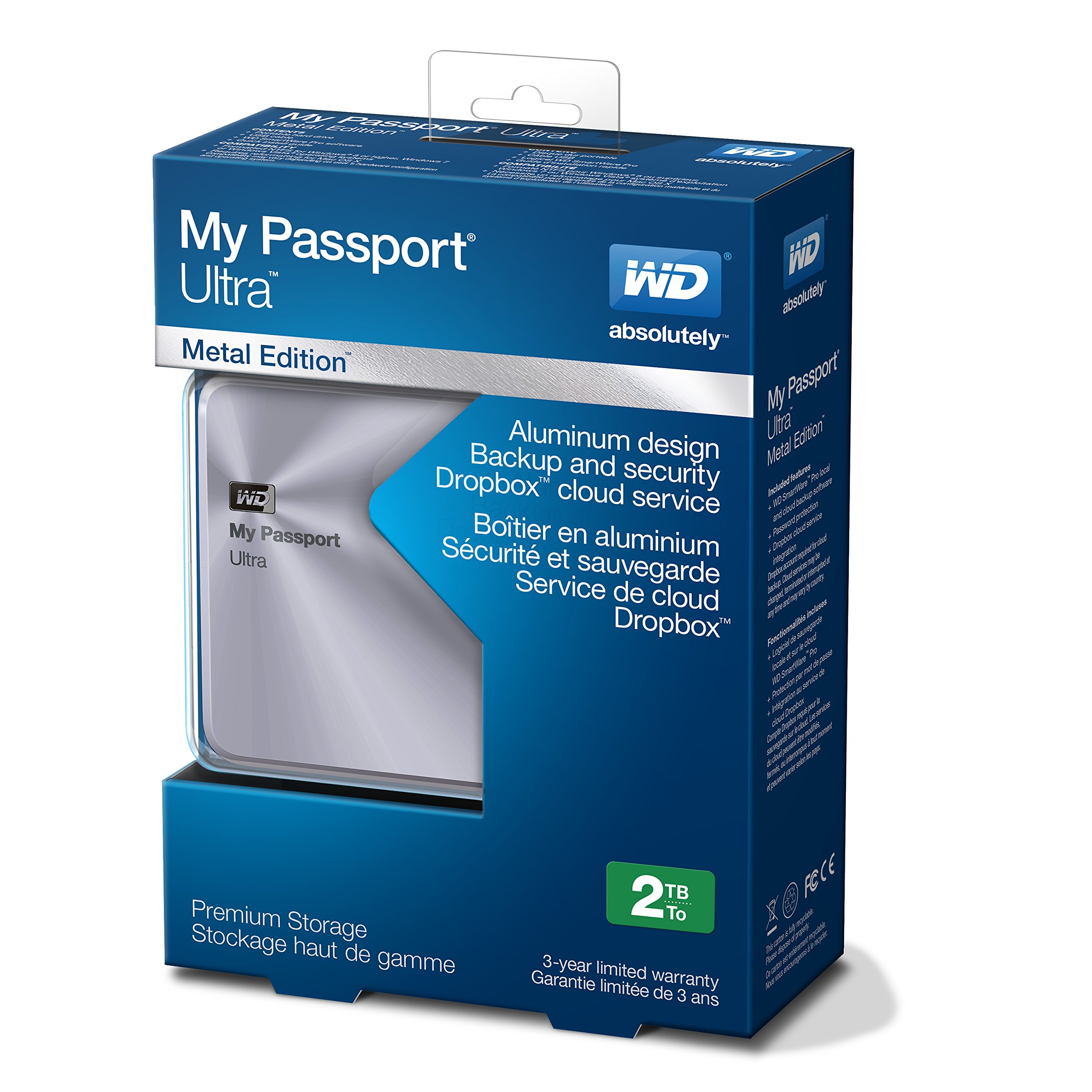 Amazon.com: WD 2TB Silver My Passport Ultra Metal Edition Portable