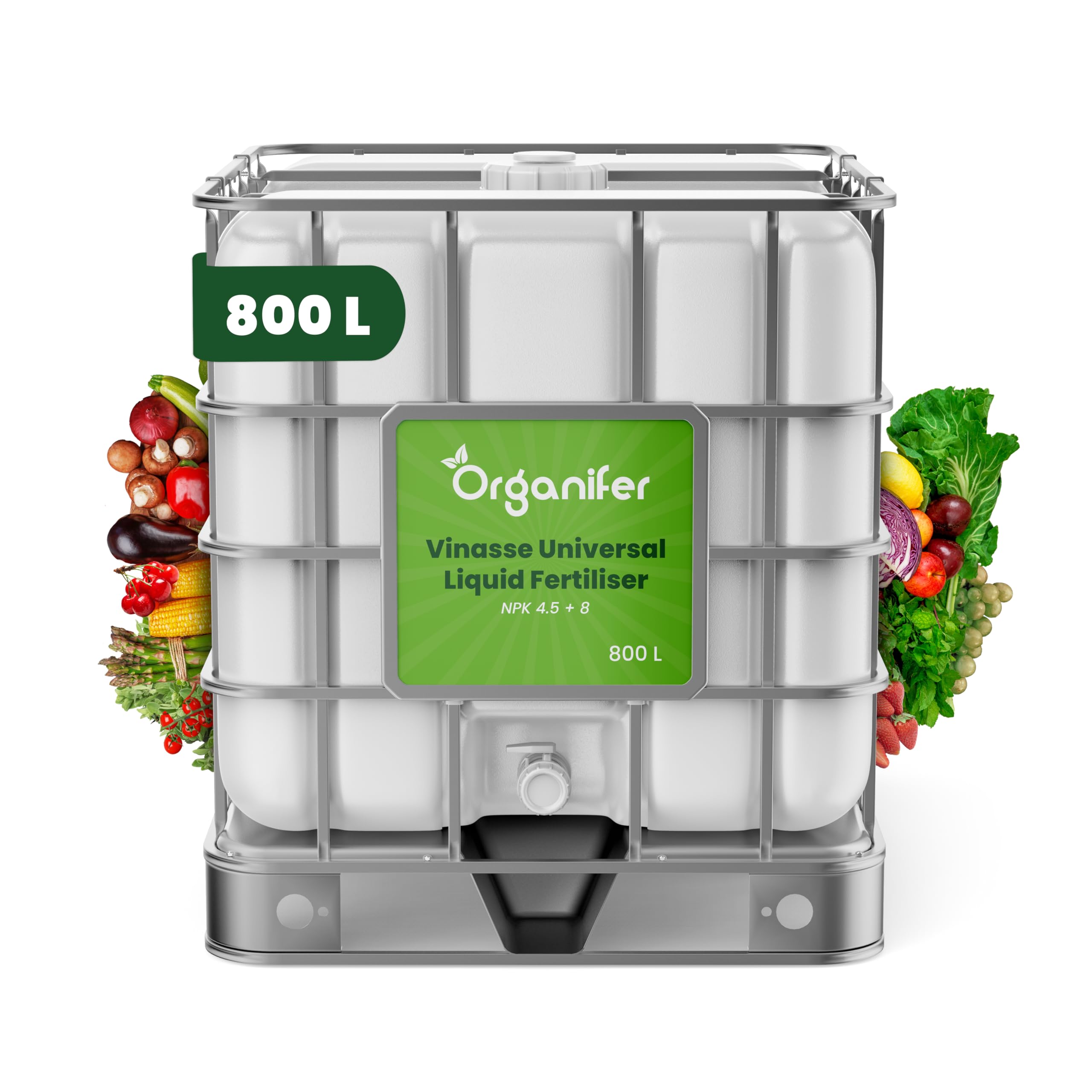 Organifer Vinasse NK Dnger 4,5 + 8  Flssig (800 l IBC),  Umweltfreundlicher Kaliumreicher Dnger, Nachhaltiger Nk-Dnger Fr Die  Landwirtschaft, Organischer Flssigdnger, Dnger Fr Gemsegrten :  Amazon.de: Garten