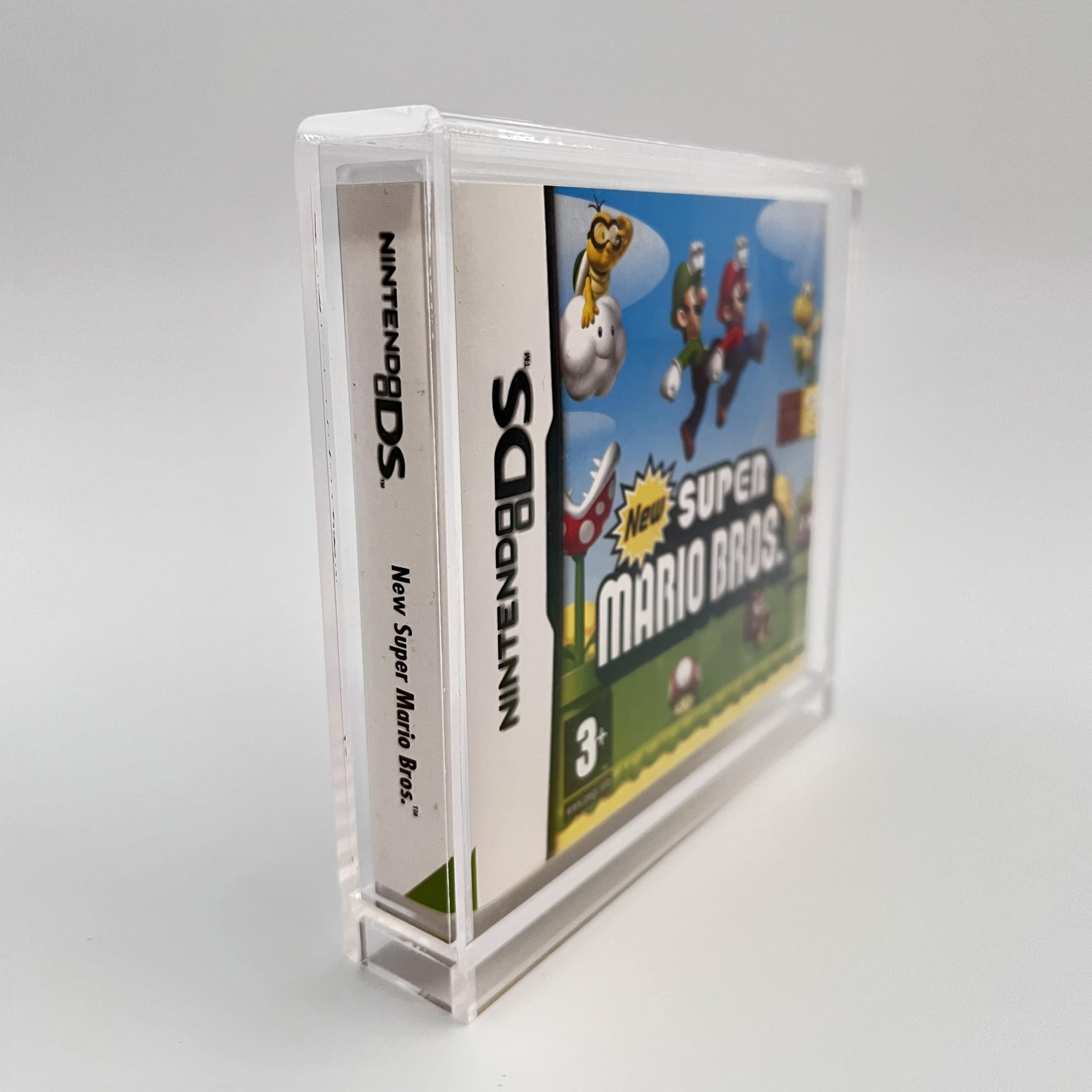 Scatola acrilica adatta per giochi Nintendo DS in confezione originale, protezione ottimale e pratica conservazione per collezionisti, presentazione elegante della vostra collezione,