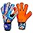 Renegade GK Fury Siege Goalie Gloves with Pro-Tek Fingersaves | 4mm Giga Grip & 4mm Duratek | Orange, Blue, Black Goalkeeping Gloves (Size 9, Youth-Adult, Roll Hybrid Cut, Level 4)