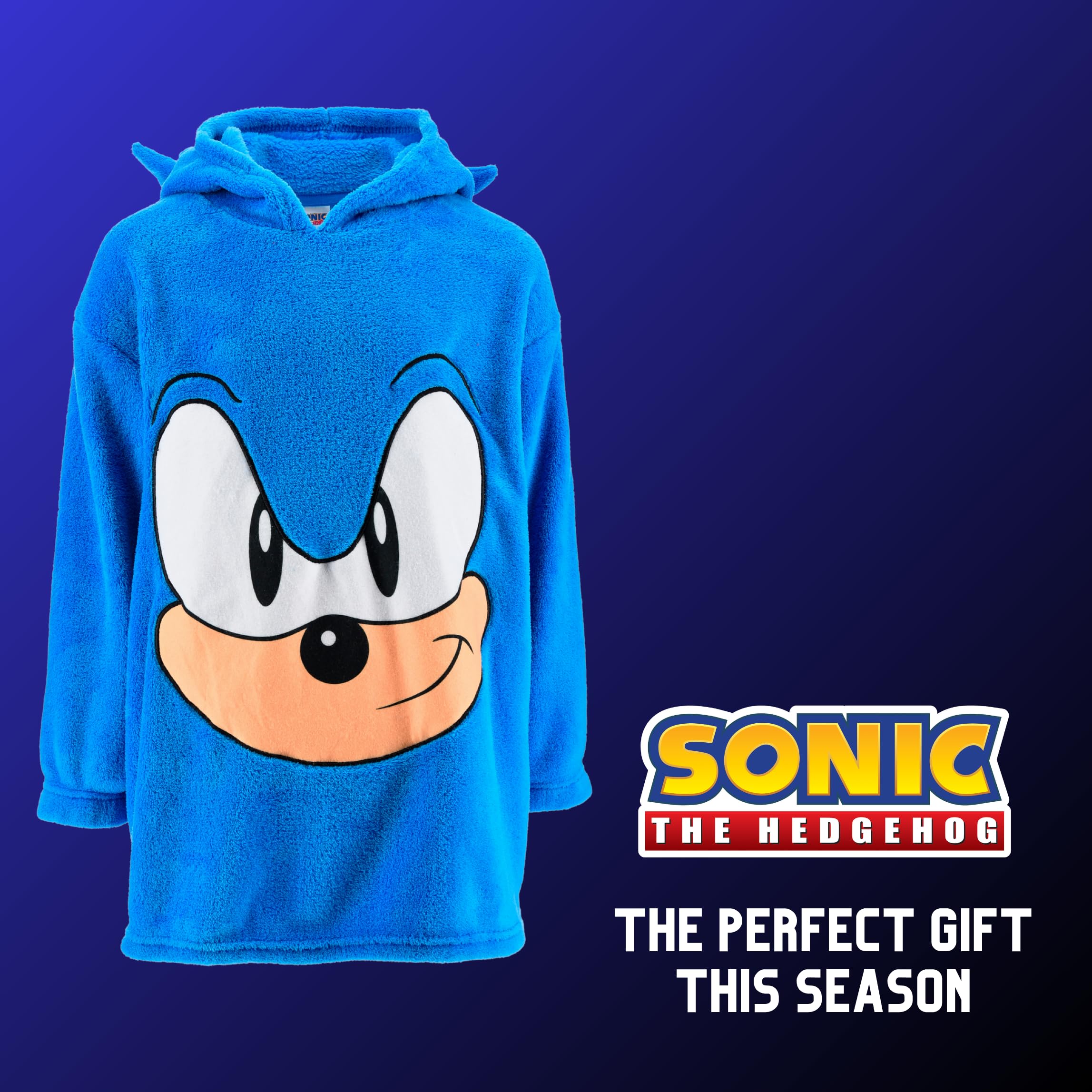 Sonic The Hedgehog Sudadera Manta con Capucha Diseño 3D Tallas 3-8 Años