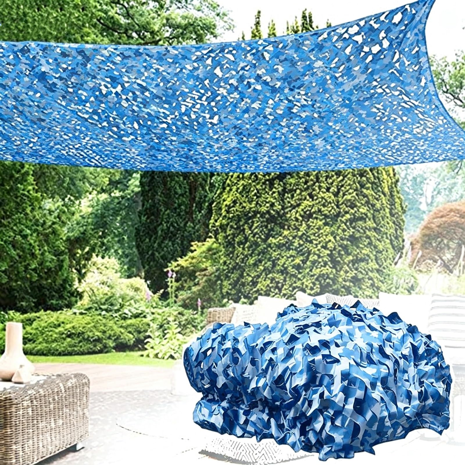 Filet de camouflage pour camping sauvage et aménagement jardin