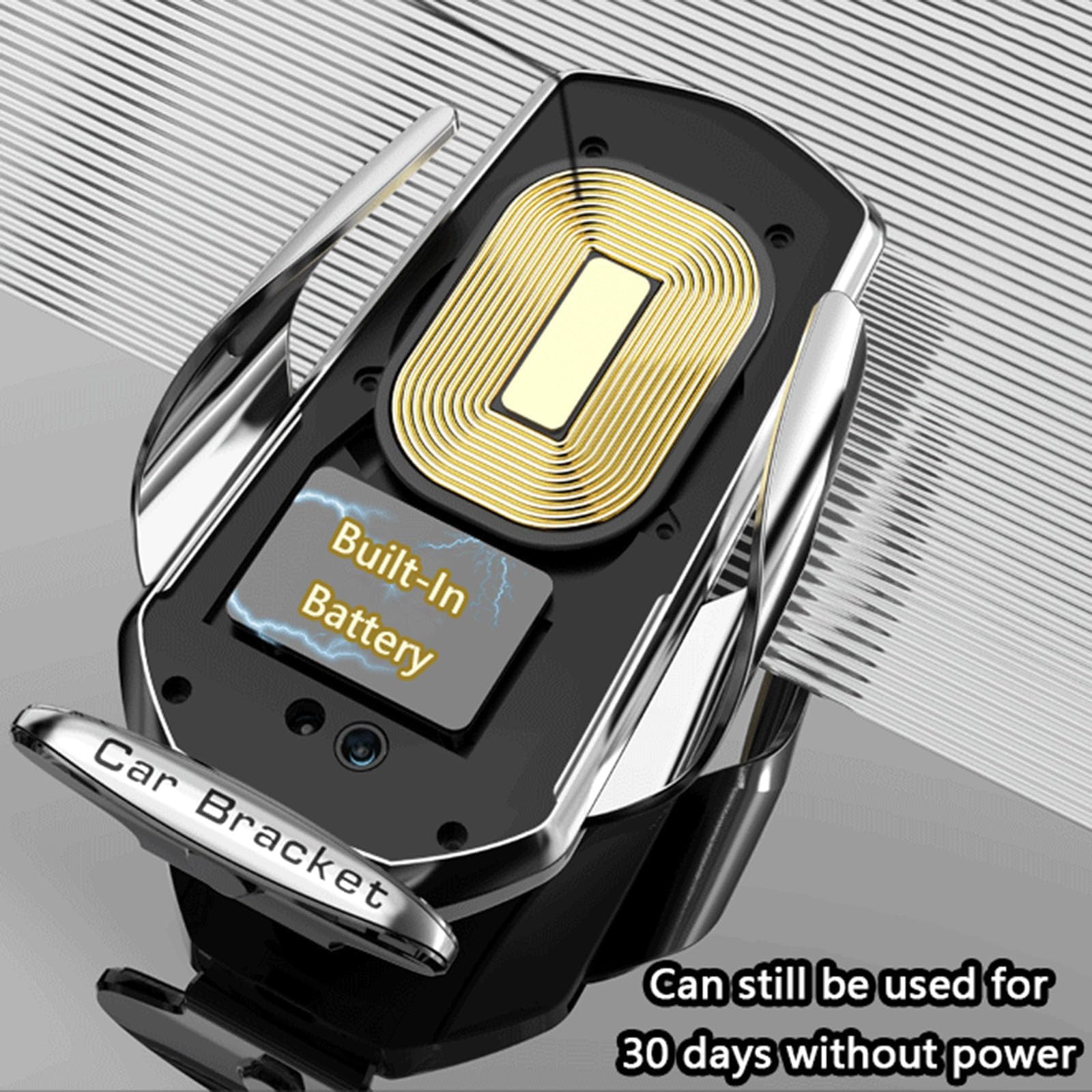 Soporte Teléfono de Coche para BMW 7 Series 2009-2015, Ajustable Auto Teléfono Móvil Soporte, Rotación de 360°, Teléfono Inteligente Soport, Auto Accesorios,A Black