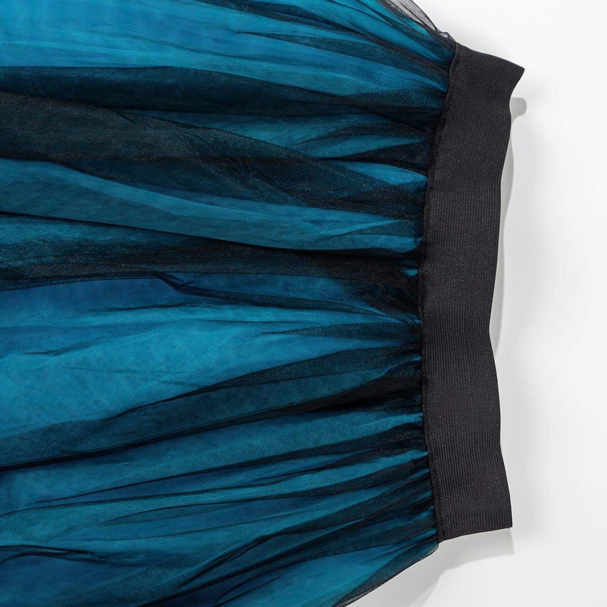 FEOYA Women Tutu Skirts 5 Layered Knee Length Tulle Skirt A-line Pleated Princess Skirts Evening Gown Prom Wedding Skirt - Image 5