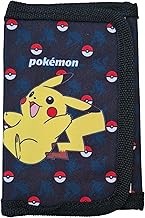 Pokemo Kids Boys Wallet Wallet with Coin Purse and Card Holder, multi-coloured, Modern