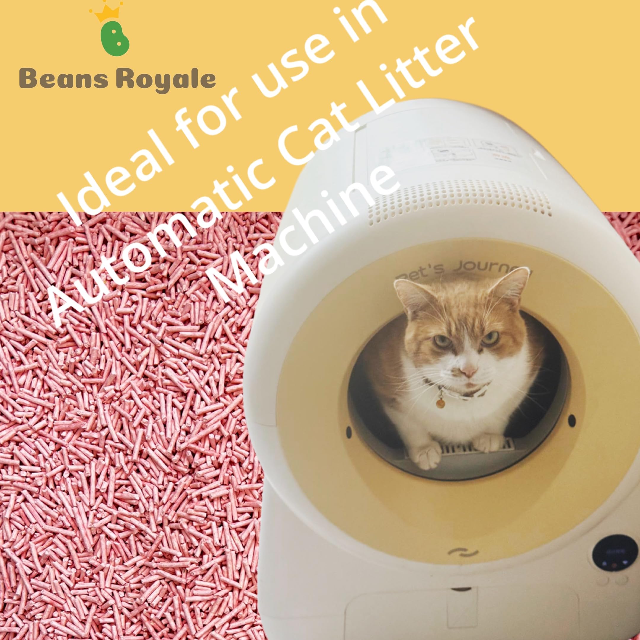 Paquete de 2 Piezas (6 L x 2) Arena para Gatos de Tofu, Arena aglutinante para Gatos, desechable, Fibra de Guisante, sin Polvo, Control de olores, bajo Seguimiento, Ligera