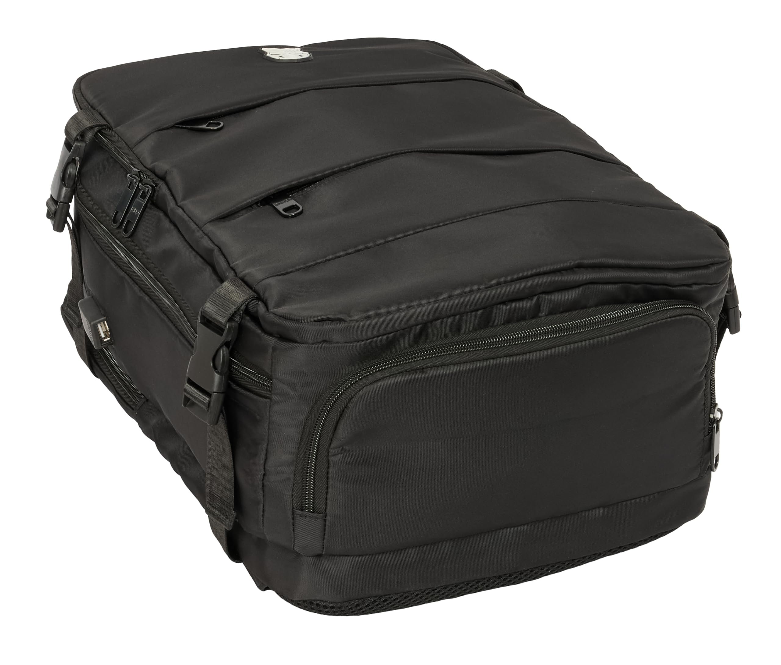 Safta F.C. BARCELONA NAVY BLUE - Plecak podróżny w kabinie na laptopa 15,6 cala, idealny dla młodzieży w różnym wieku, wygodny i wszechstronny, jakość i wytrzymałość, 29 x 19 x 44 cm