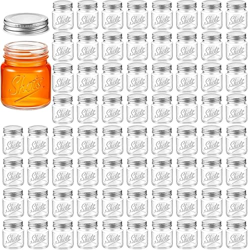 72 vasos de chupito con tapas de 2 onzas, vasos de chupito, aptos para lavavajillas, para bodas, fiestas, hogar, bar, bebidas, regalos de postres