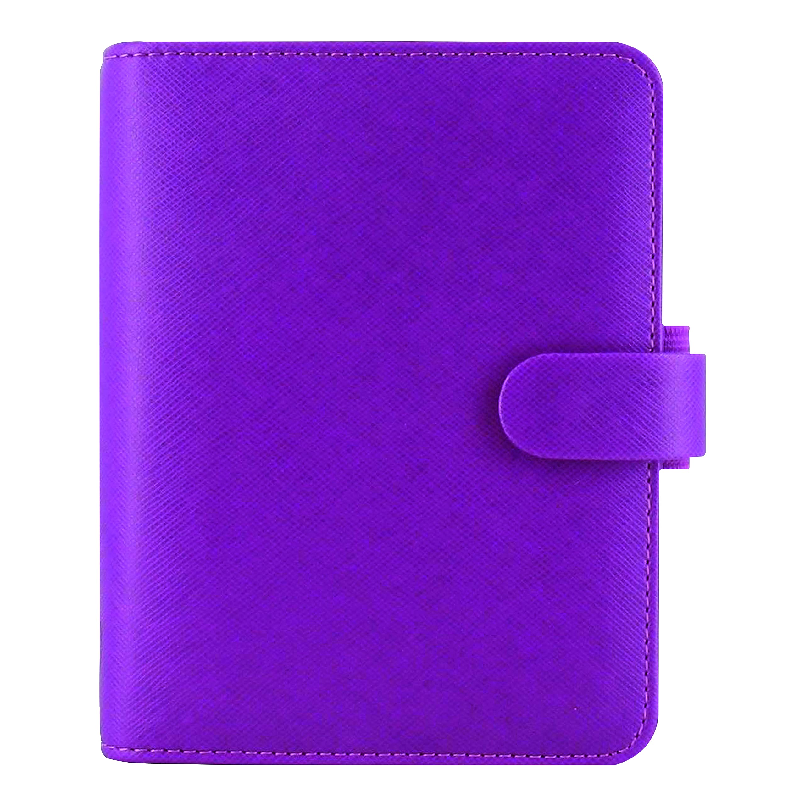 Filofax Saffiano Organizer Taschenformat Himbeere - Cross-Grain, Lederoptik, Sechs Ringe, Wochenansicht, Kalender 2022 (C022452-22)