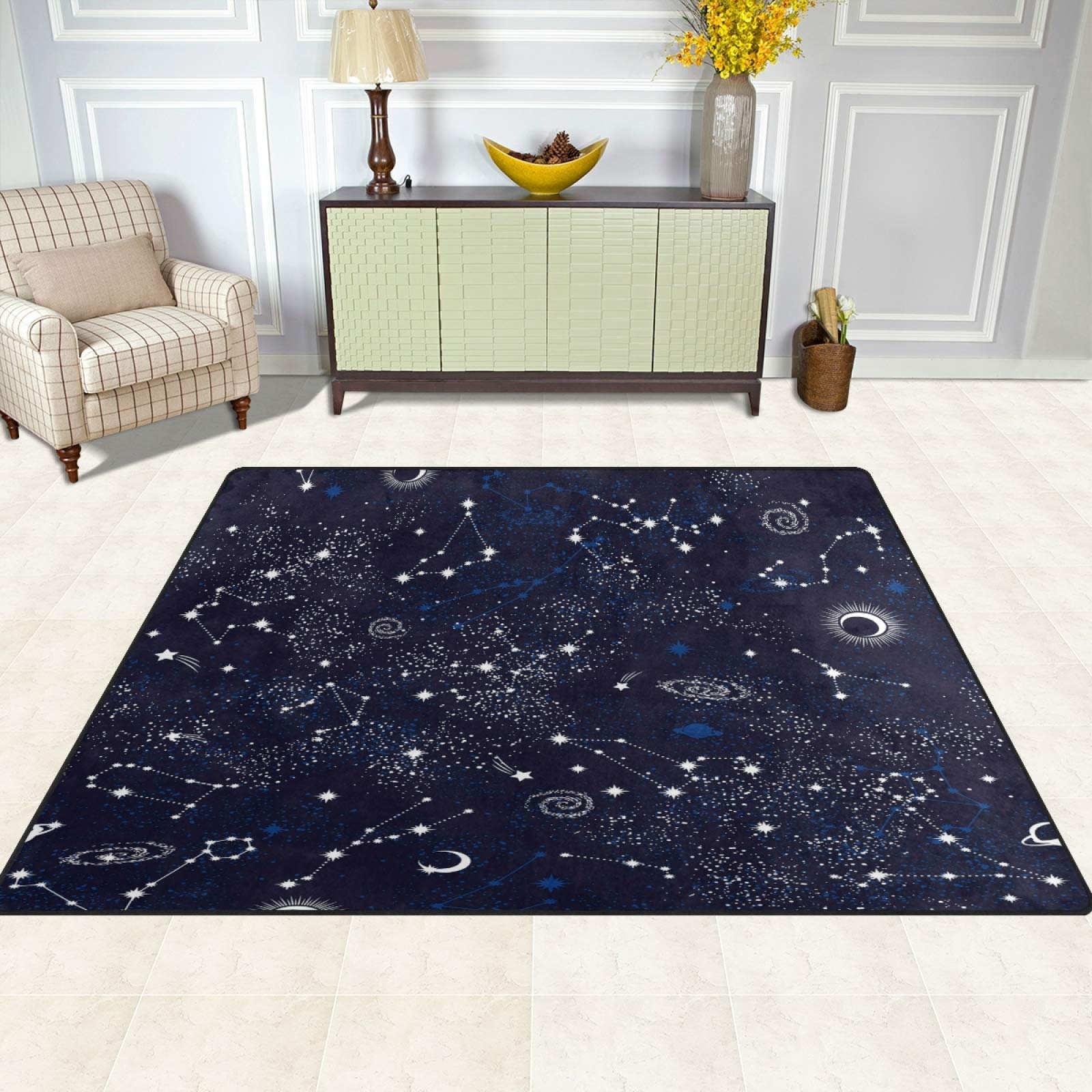 Amazon.com: ALALAL Star Sky Area Rug, Space ​Galaxy Rug