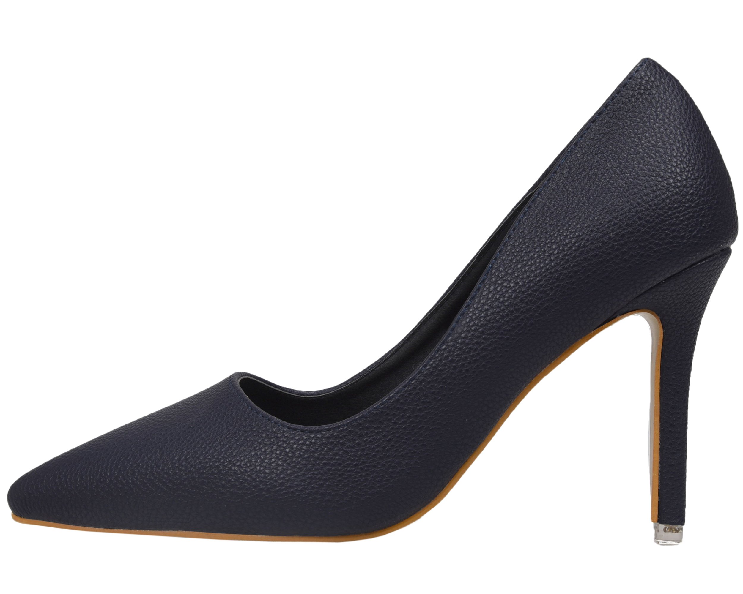 BIGTREE Dress Pumps Women Smooth Litchi Pattern Pointed Toe High Heel Shoes