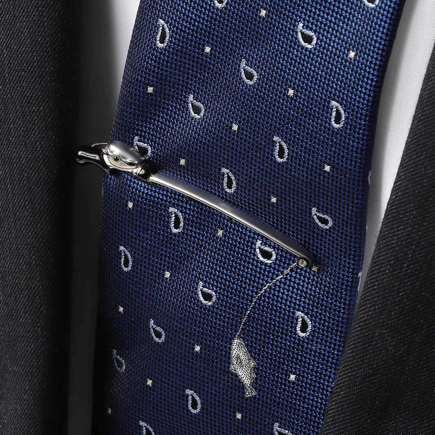 Fishing Rod and Reel Tie Clip Tie Bar