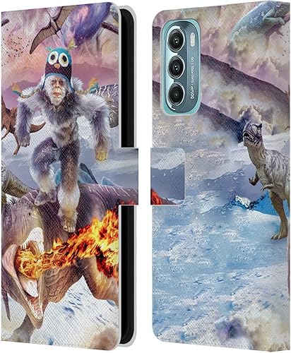 Miniatura 7 de Head Case Designs Officially Licensed Random Galaxy Flamingos & Palm Trees Mixed Designs Leather Book Wallet Case Cover Compatible with Motorola