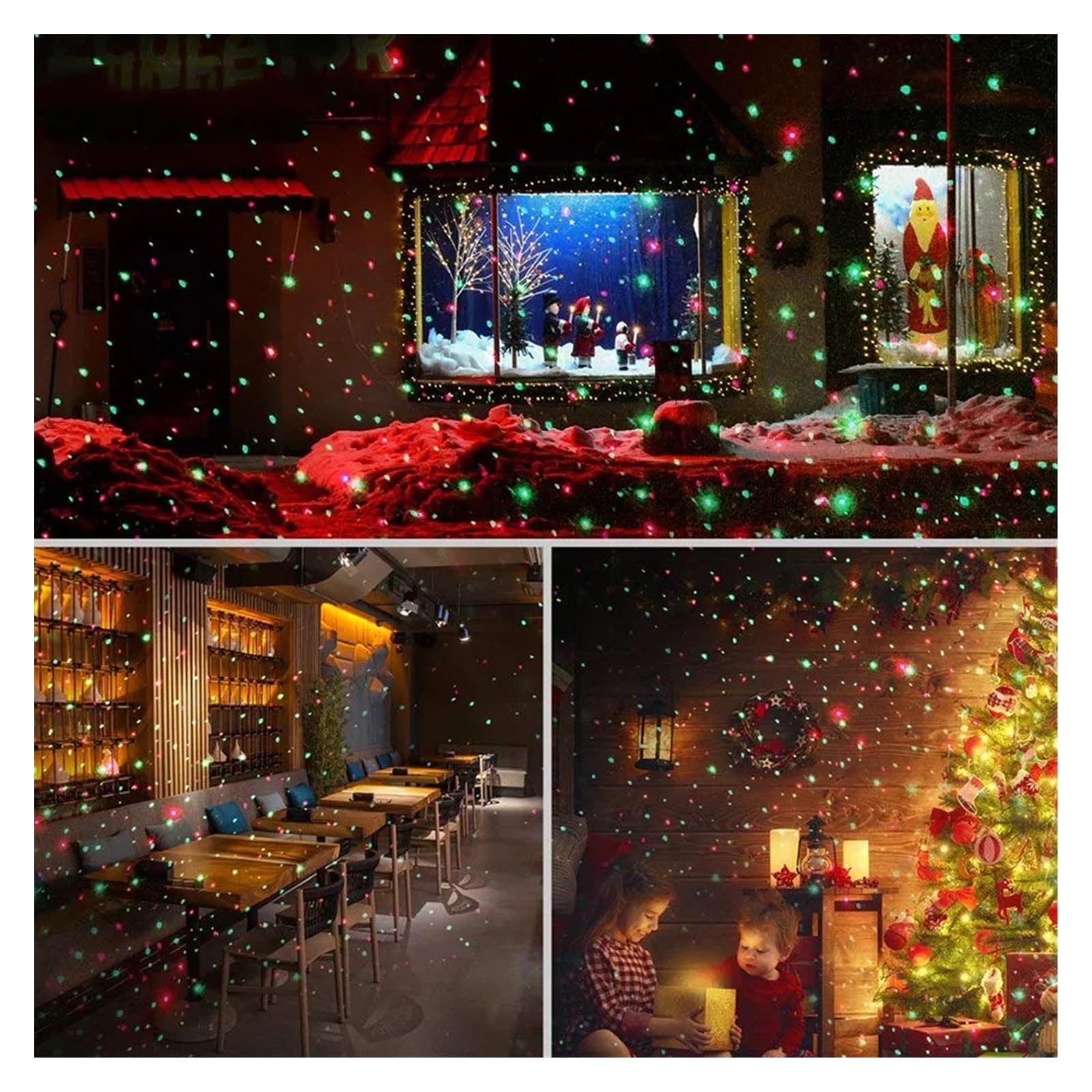 Weihnachten Projektor Licht LED Landschaft Scheinwerfer Rot Und Grün Stern Zeigen Projektor Lampe for Halloween Wand Weihnachten Urlaub