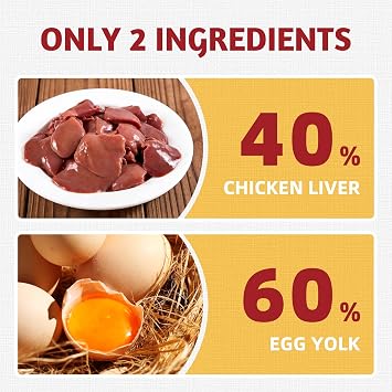 Just Try Cat & Dog Food Toppers with Chicken Liver & Egg Yolk 120g