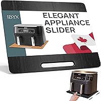 Vista 17 de Ibyx Elegante bandeja deslizante para tu cafetera y electrodomésticos de cocina pesados, resistente, se desliza fácilmente debajo del gabinete Negro