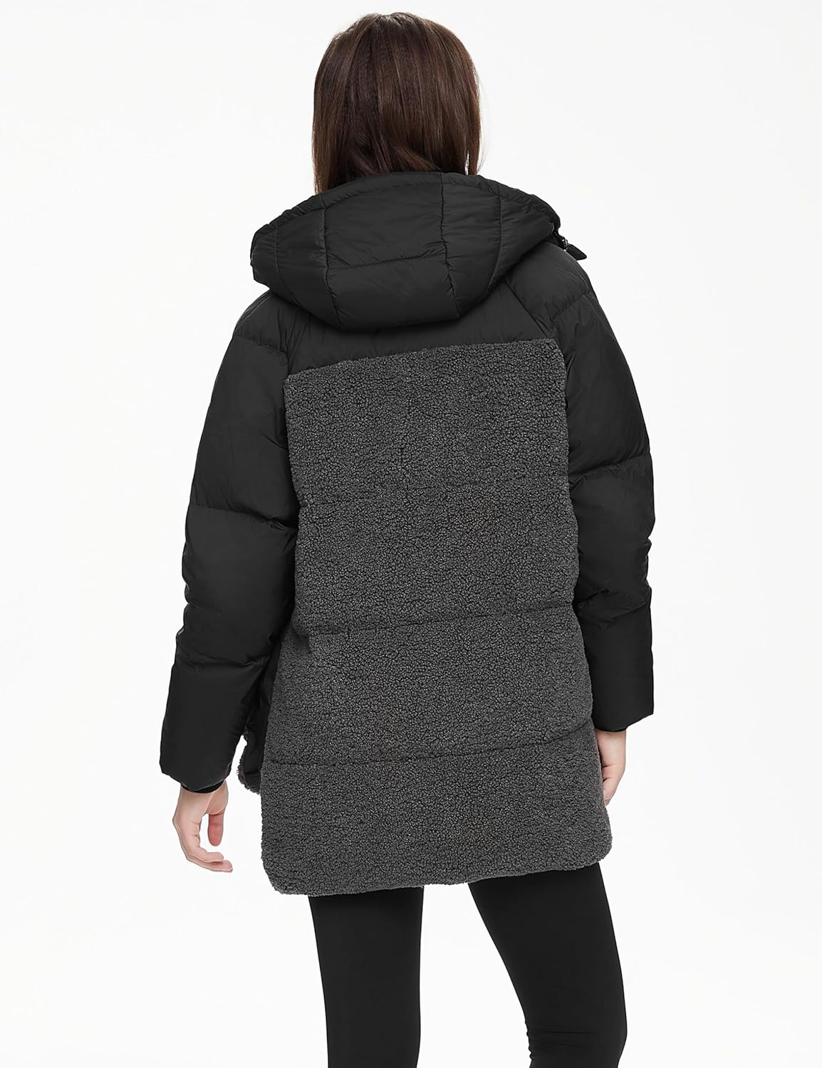 Orolay Women's Thickened Winter Down Coat Windproof Hooded Puffer Jacket with 6 Pockets - Image 2