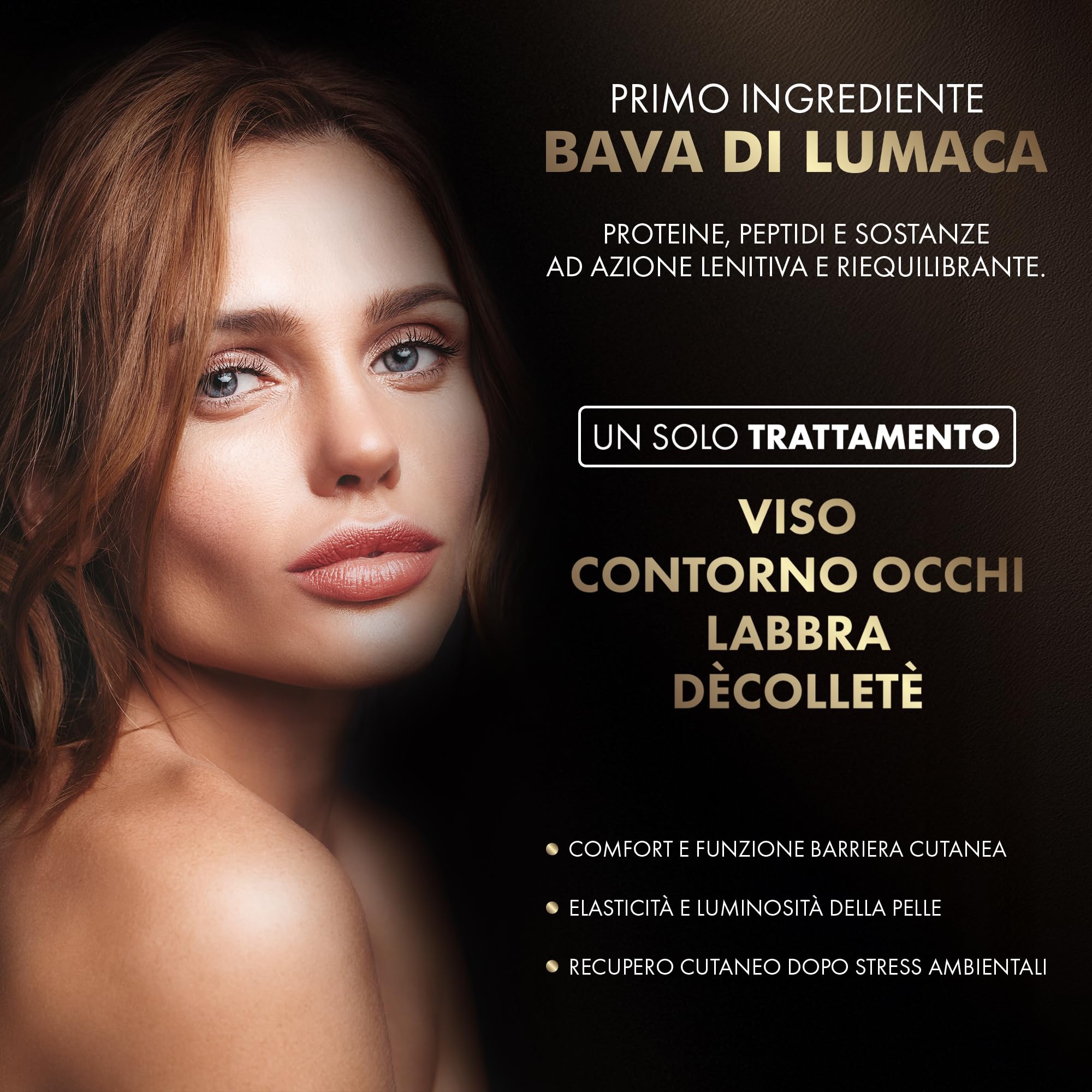 Lumalux- 2 in 1, Siero e Crema con Bava Di Lumaca 98% e 75%- Acido Ialuronico Antirughe e Aloe Vera