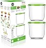 FOSA Vacuum Seal Containers, 2 Pack 45 oz, Vacuum Container for Food Storage, Food Containers for Vacuum Seal, Airtight Vacuum Food Containers, Durable Storage Solution Vacuum Pump Not Included