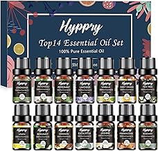 Essential Oils Set 14 x 5ml, Pure Natural Essential Oils for Diffuser for Home, Aromatherapy, Candle & Soap Making, Cleaning, Relaxing
