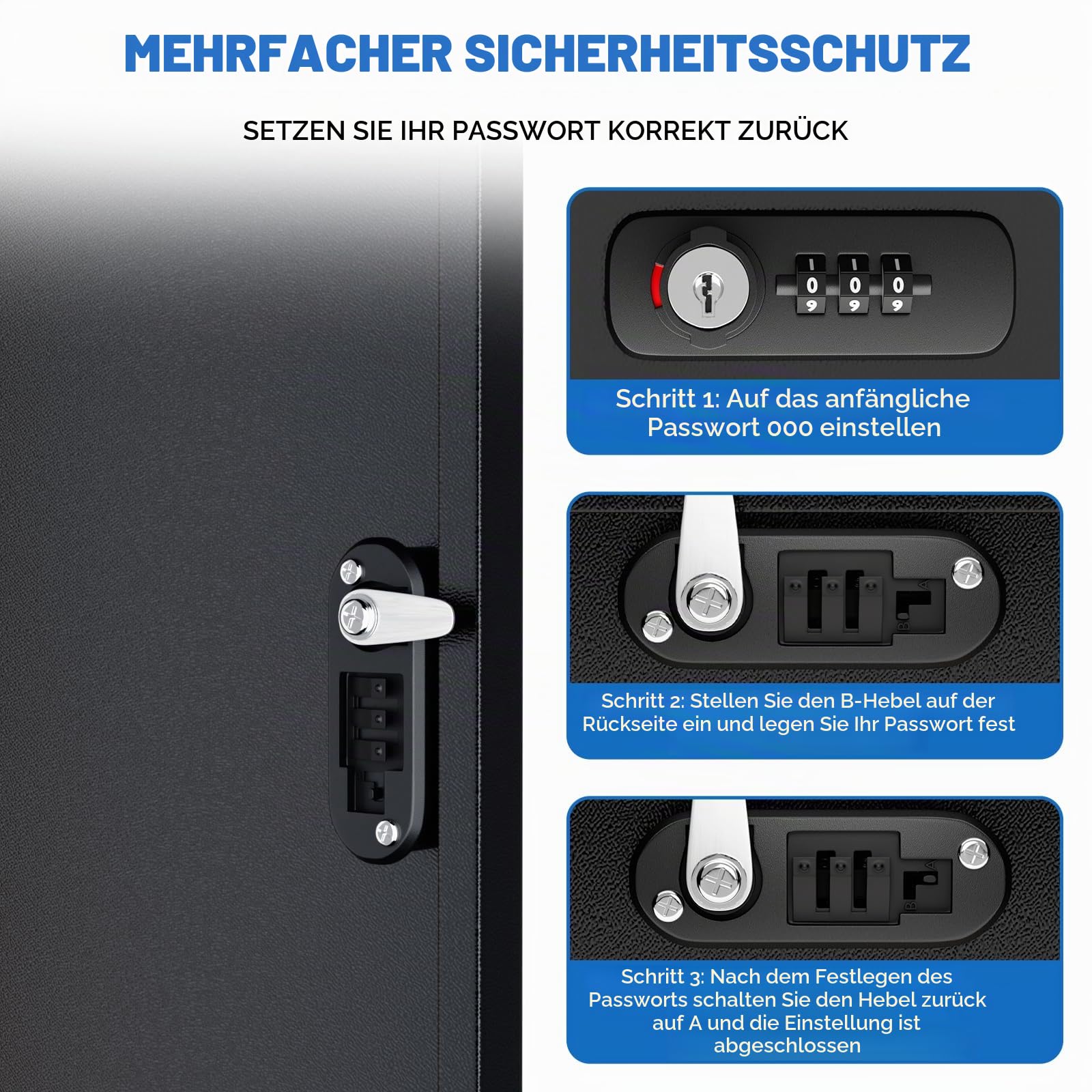 Briefkasten Paketbox für den Außenbereich, extra große Paketboxen mit sicherer Lagerung, wasserdichte Paketboxen für den Außenbereich (66 x 51 x 117cm)