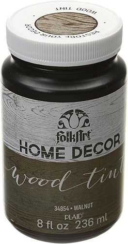 FolkArt Tinte para madera para decoración del hogar (8 onzas), nogal