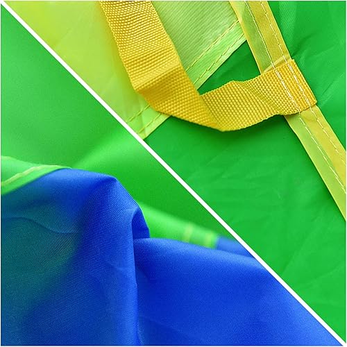 Miniatura 4 de Paracaídas con asas de 6 pies, 8 pies, 10 pies, 12 pies, 16 pies, 20 pies, juegos de paracaídas para juegos de equipo al aire libre, también se