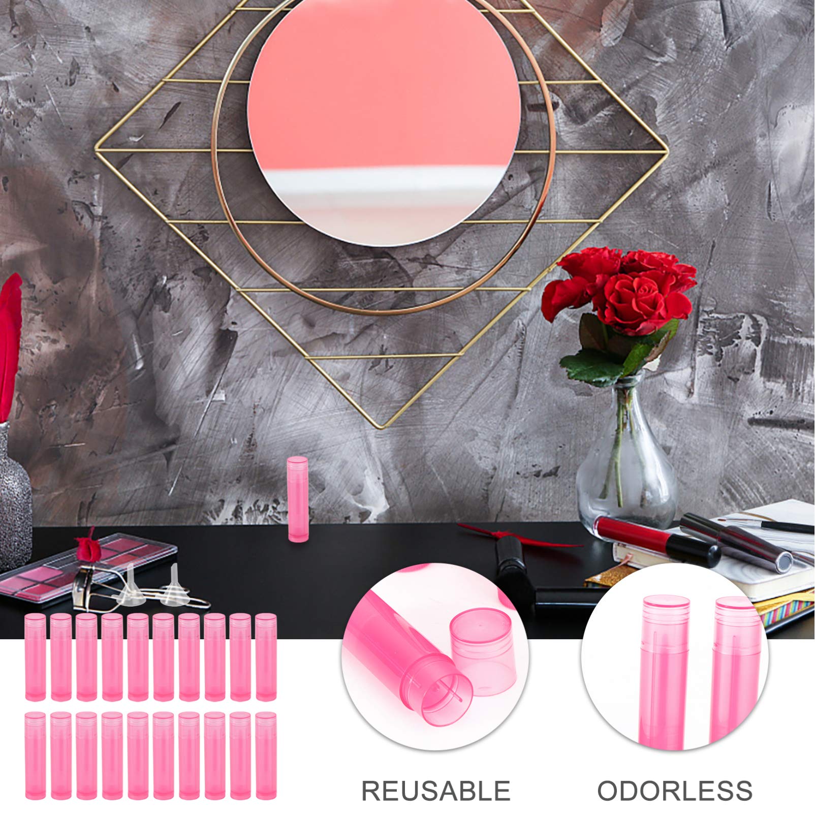 Amazon.co.jp: Frcolor リップクリームチューブ リップバームチューブ  