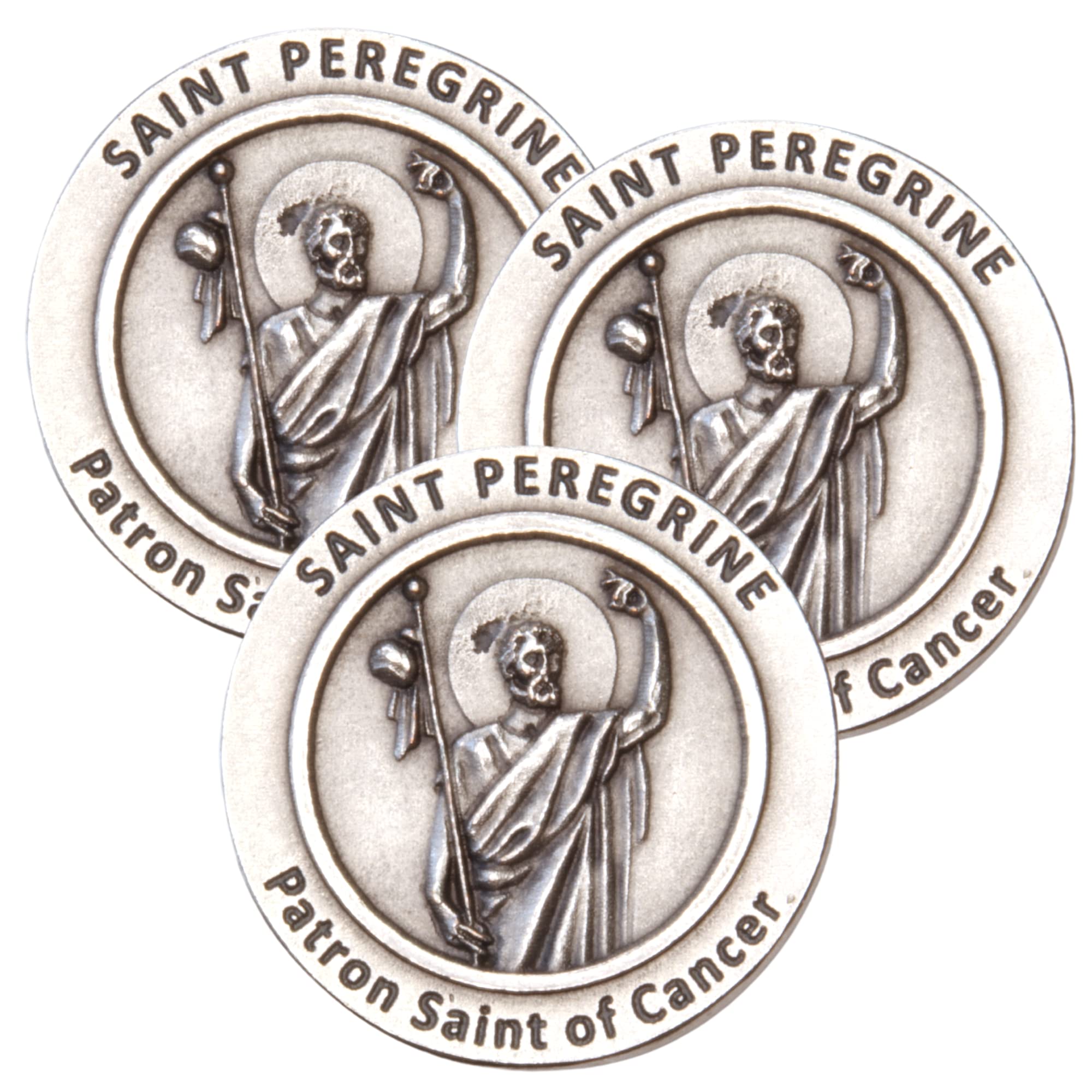 Prayer Card St. Peregrine Patron Saint Of Cancer Pocket Token – Healing Protection Medal Prayer Gift St Peregrine - Foto 7