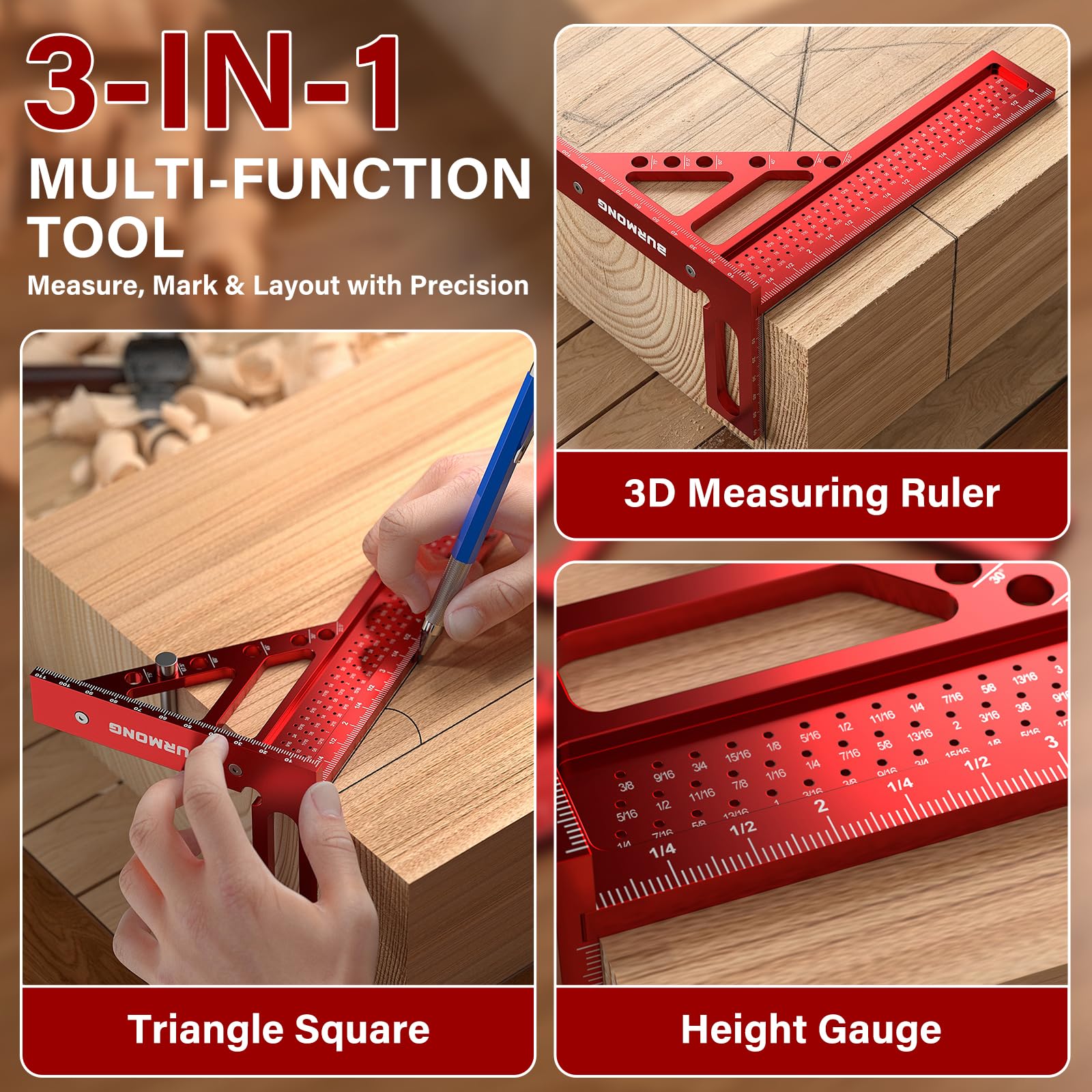 BURMONG 3D Carpenter Square - Multi-Angle Tool -3 BURMONG 3D Carpenter Square - Multi-Angle Tool -3