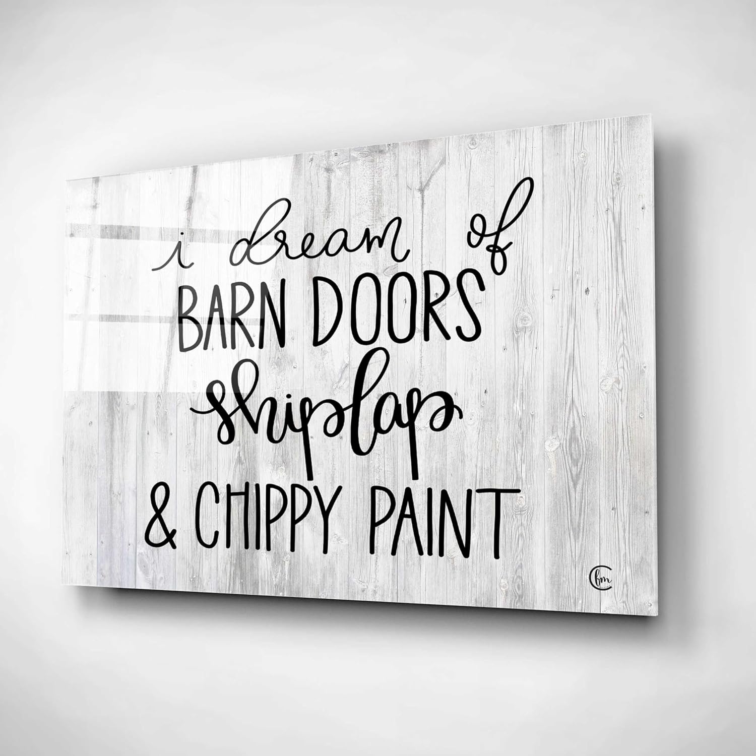 Epic Art 'Farmhouse Dreams' by Fearfully Made Creations, Acrylic Glass Wall Art, 16"x12"