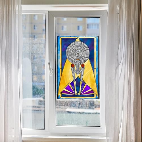 Miniatura 3 de ST Enterprise SciFi - Lámina para vidrieras (15.75 x 24 pulgadas)