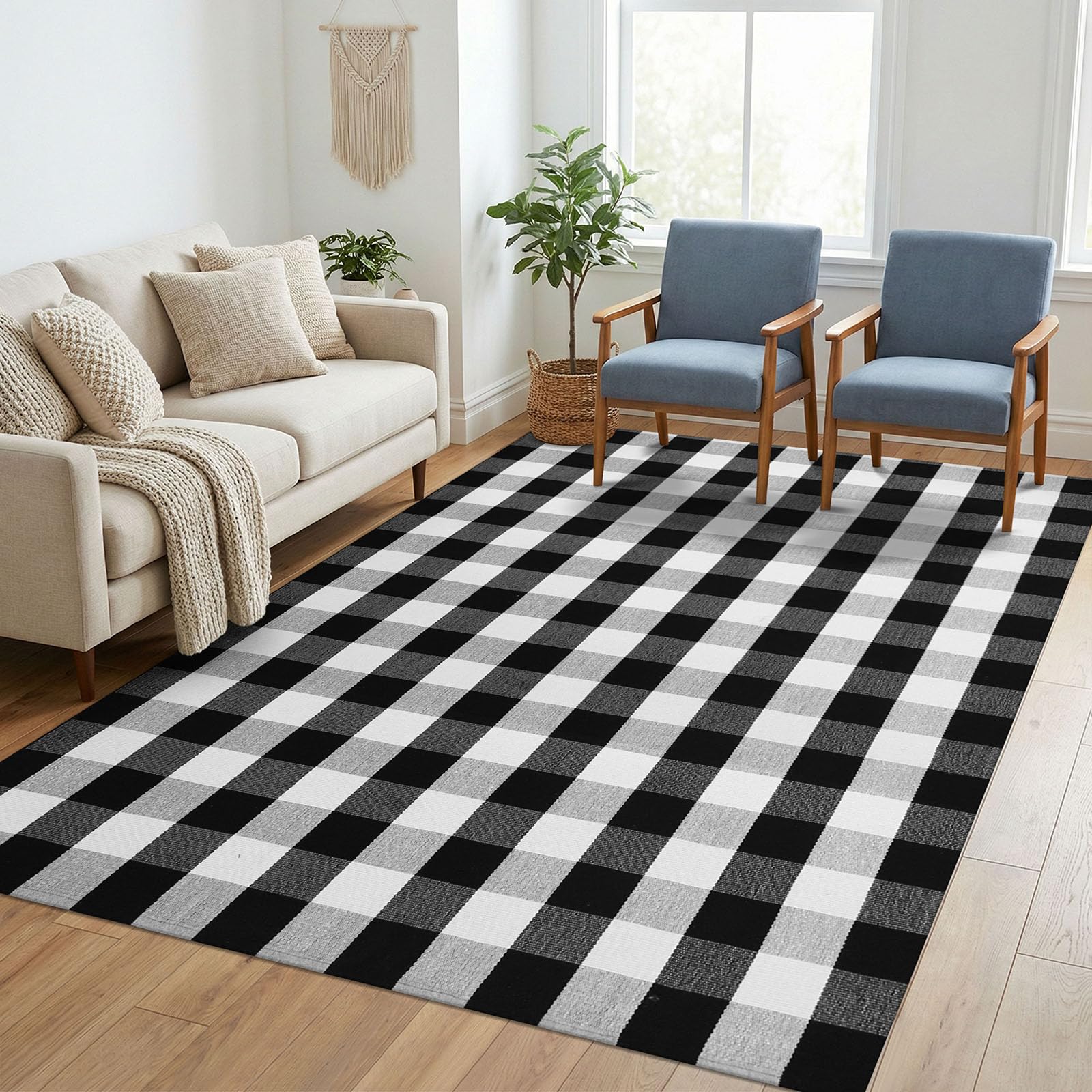 Beige Striped Rug - 3x5ft Washable Front Door Mat -25 Beige Striped Rug - 3x5ft Washable Front Door Mat -25